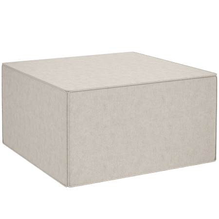 Living & hol -  Taburet pentru Picioare 2 in 1 cu Husa Detasabila, Suport pentru Picioare, 75x75x41 cm, Bej