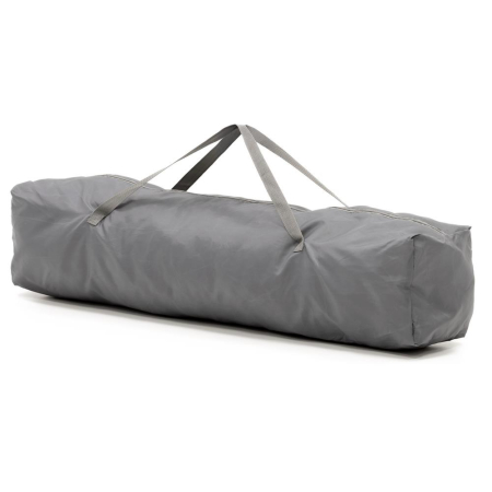 Tarc joaca pliabil copii intrare fermoar plasa protectie, 200x180x66 cm, sigur, gri [9]
