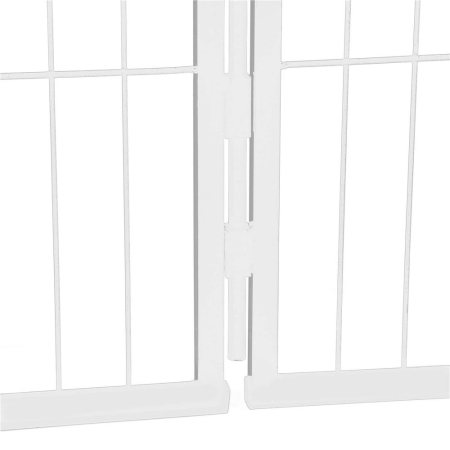 Tarc animale companie fier configurabil usa acces 4xl, 184x100x93 cm, pliabil, alb [16]