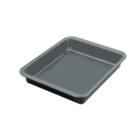 Tavi - Tava de copt Tefal Easybake J1744674, 29 x 23 cm, otel carbon, invelis antiaderent, difuzie optima a caldurii, gri