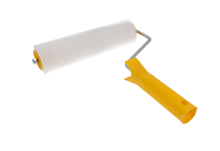 Unelte de vopsit si tencuit - Tavalug conic rezistent pentru conifere, pentru aerisire, latime 25 cm, inaltime ace 11 mm, cu maner