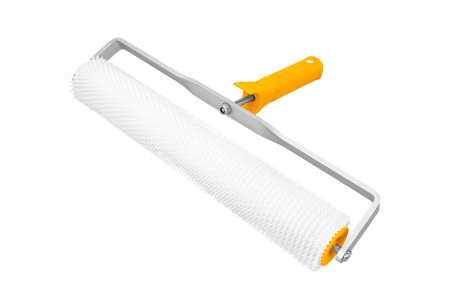 Unelte de vopsit si tencuit - Tavalug conic rezistent pentru conifere, pentru aerisire, latime 40 cm, inaltime ace 11 mm, cu maner
