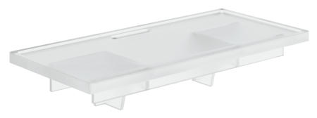 Accesorii baie - Tavita Grohe 18700000, 222 mm, 104 mm, 2 orificii instalare, pe baterie, grohtherm cube gama compatibila, Alb