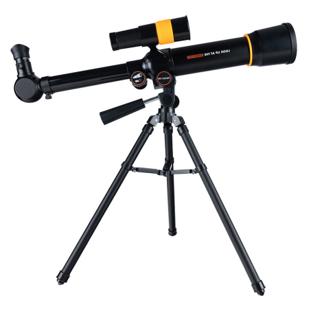 Dormitor & birou - Telescop copii stativ 2 oculare observare cer educativ, 46x43x33 cm, usor de asamblat, negru