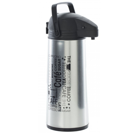 Decoratiuni si articole casa - Termos bauturi 5Five Neta, inox, 1.8 litri, 17x13x36 cm, argintiu