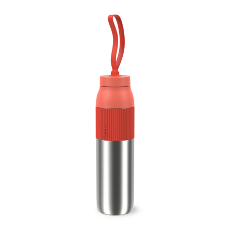 Vase & ustensile pentru gatit - Termos Tefal beYou N2193310, inox, 0.7 L, 100% etans, capac cu filet, argintiu & portocaliu