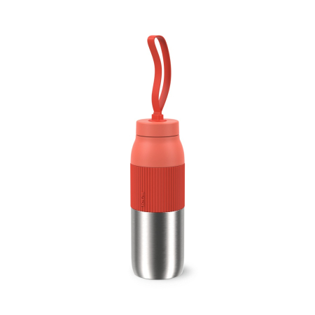 Vase & ustensile pentru gatit - Termos Tefal beYou N2193910, inox, 0.7 L, 100% etans, capac cu filet, argintiu & portocaliu