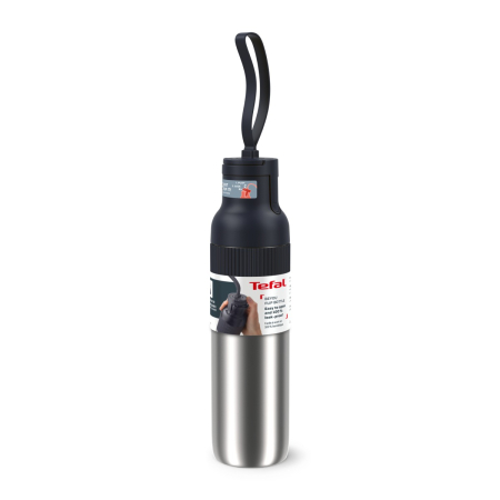 Termos Tefal beYou N3120710, inox, 0.7 L, 100% etans, capac tip flip, argintiu & negru [2]