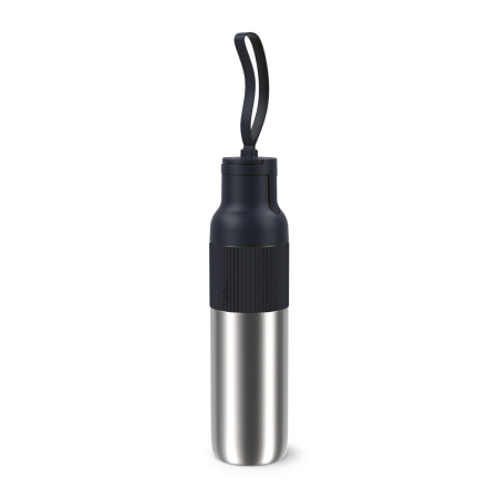 Vase & ustensile pentru gatit - Termos Tefal beYou N3120710, inox, 0.7 L, 100% etans, capac tip flip, argintiu & negru