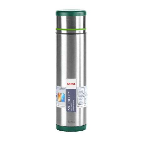 Termos Tefal K3062414, inox, 1 L, 100% etans, pastrare la cald 12h, pastrare la rece 24h, verde [5]