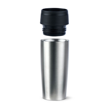 Termos Tefal Travel Mug Classic N2020110, inox, 0.36 L, 100% etans, functie Quick Press, argintiu [1]
