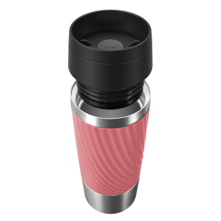 Termos Tefal Travel Mug Classic N2024410, 0.36 L, pastrare la rece 12 ore, pastrare la cald 6 ore, roz & argintiu [1]