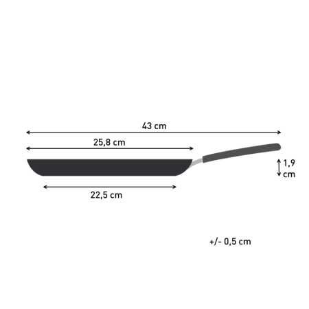 Tigaie de clatite Tefal Pancake Day B7021002, 25 cm, invelis antiaderent, indicator Thermo-Signal, baza Difussion, rosu & negru [2]