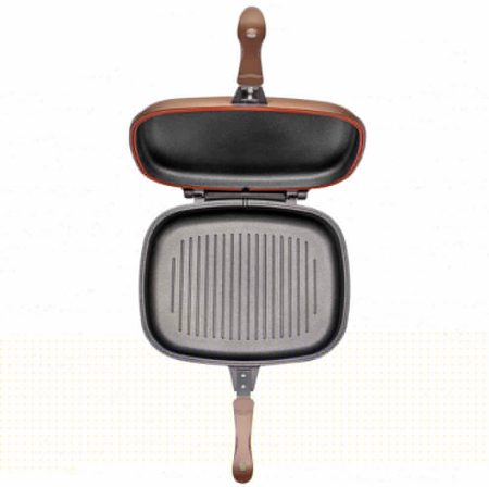 Tigaie Grill NeoKlein DGR36-Gold, 36 cm, 34 cm, 24.5 cm, suprafata antiaderenta, grill, gaz, electric, Auriu [1]