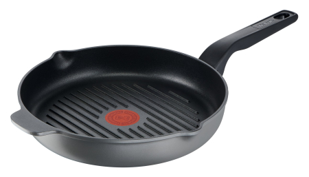 Tigai si seturi - Tigaie grill XL Force C6854055, invelis antiaderent 100% sigur, de lunga durata, Thermo-Signal™, baza Diffusion+, 26 cm, aluminiu, negru