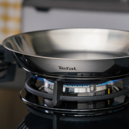 Tigaie Tefal Duetto On B8660234, 20 cm, otel inoxidabil, baza Thermo-Fusion™, inductie [2]
