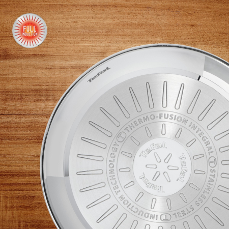 Tigaie Tefal Duetto On B8660234, 20 cm, otel inoxidabil, baza Thermo-Fusion™, inductie [4]