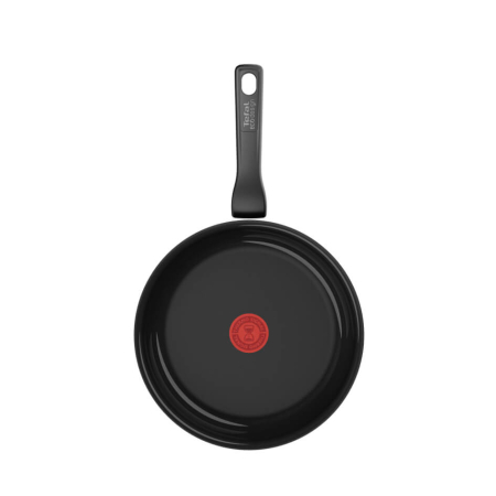 Tigaie Tefal Renew de 24 cm C4320423, 100% aluminiu reciclat, indicator Thermo-Signal, compatibil cu inductia, invelis ceramic, negru [1]