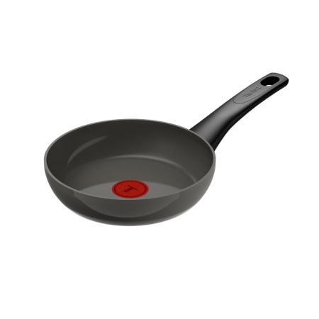 Tigai si seturi - Tigaie Tefal Renewal Ceramic G0170202, 20 cm, aluminiu, invelis ceramic antiaderent Inoceram, Thermo-Signal™, inductie, gri