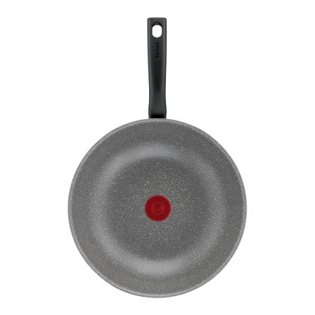 Tigaie wok Tefal Cook Natural B5791902, 28 cm, invelis antiaderent Mineralia, indicator Thermo-Signal™, gri [1]