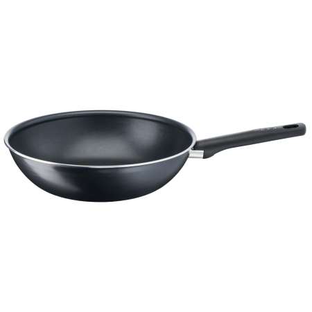 Tigaie wok Tefal Day By Day B56419AZ, 28 cm, invelis antiaderent Titanium, indicator Thermo-Signal™, negru [4]