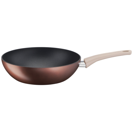 Tigaie wok Tefal Eco-Respect G2541902, 28 cm, aluminiu, invelis antiaderent Titanium Pro, compatibil cu inductia, tehnologia Thermo-Signal™, baz� [2]