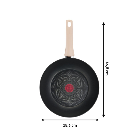 Tigaie wok Tefal Eco-Respect G2541902, 28 cm, aluminiu, invelis antiaderent Titanium Pro, compatibil cu inductia, tehnologia Thermo-Signal™, baz� [5]
