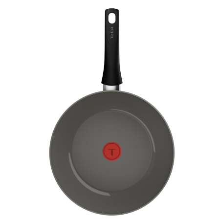 Tigaie wok Tefal Renewal Ceramic G0171902, 28 cm, aluminiu, invelis ceramic antiaderent Inoceram, Thermo-Signal™, inductie, gri [3]