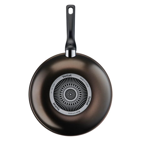Tigaie wok Tefal XL Intense 28 cm C3841953, aluminiu, invelis antiaderent, 3.6L, tehnologia Thermo-Signal, maro [2]