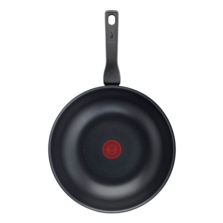 Tigaie wok Tefal XL Intense 28 cm C3841953, aluminiu, invelis antiaderent, 3.6L, tehnologia Thermo-Signal, maro [1]