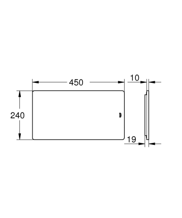 Tocator Grohe 40750HV0, 450 x 240 mm, bambus [4]