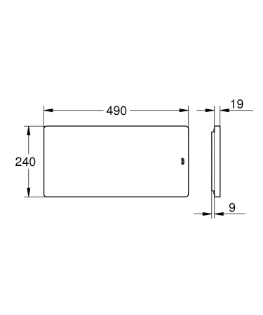 Tocator Grohe 40751HV0, 490 x 240 mm, bambus [4]