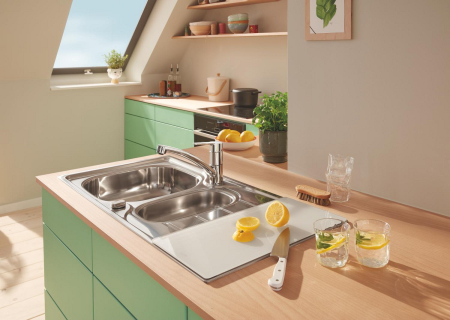 Tocator Grohe 40786L00, 450 x 240 mm, sticla, lucios, alb [2]
