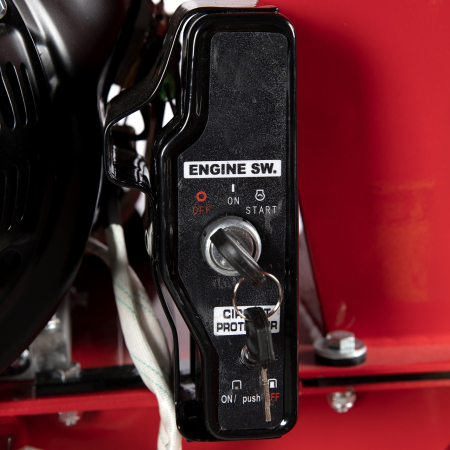 Tocator pentru crengi Micul Fermier, Ø100mm, motor benzina 15CP, pornire electrica, alimentare verticala, pentru rumegus [4]