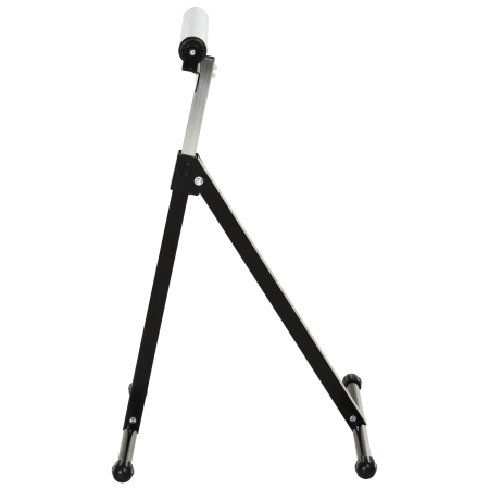  trepied cu Role si Inaltime Reglabila din Metal, Design Pliabil care Economiseste Spatiu cu Rulmenti cu Bila, 44x50x68-110 cm, Negru si Argintiu [7]