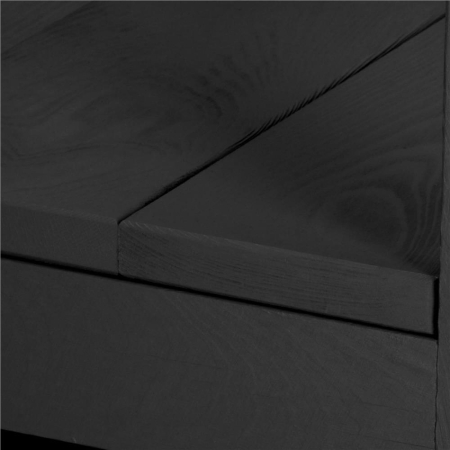 Turn de invatare inaltator multifunctional din lemn, platforma reglabila pe 3 inaltimi, 90x39x44 cm, negru [11]