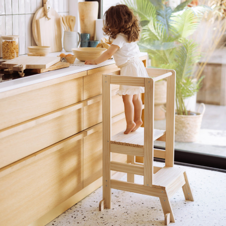 Turn observatie copii Atmosphera Lea din lemn de pin, 51x51x90 cm, natur [1]