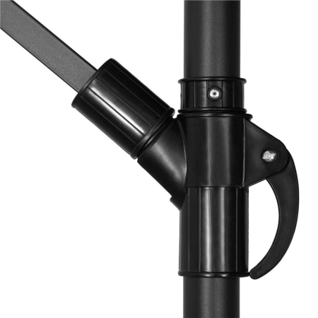 Umbrela de gradina cu brat lateral banana, cu husa, 300cm, bej [10]