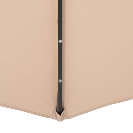 Umbrela gradina brat lateral tip banana cu iluminare LED solara, 32 LED-uri, protectie UPF 50+, husa inclusa, D300 cm, crem [14]