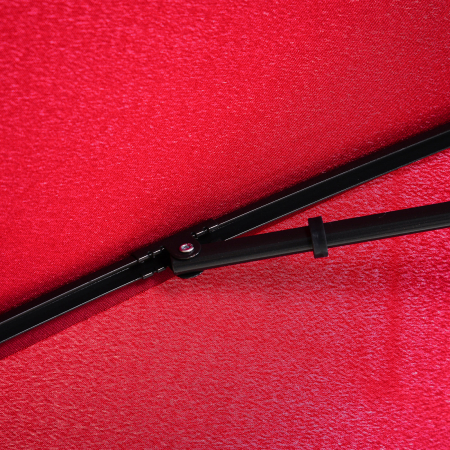  Umbrela de Gradina Dreptunghiulara Reglabila in aluminiu, Rosu [8]