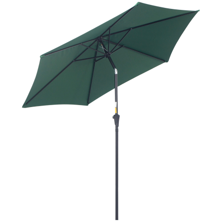Umbrele -  Umbrela de Gradina Reclinabila Plaja Aluminiu si Poliester Φ2.6×2.35m Verde Inchis