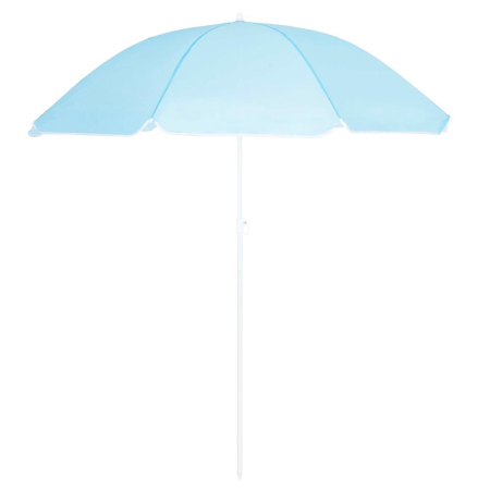Umbrela de plaja pliabila cu inclinare reglabila, UPF 50+, cu husa transport, 160 cm, albastru [22]