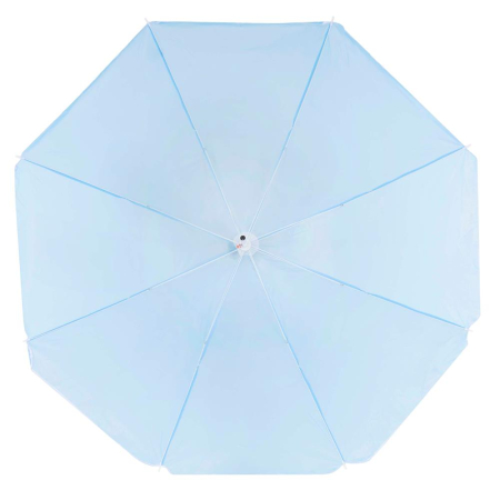 Umbrela de plaja pliabila cu inclinare reglabila, UPF 50+, cu husa transport, 160 cm, albastru [14]