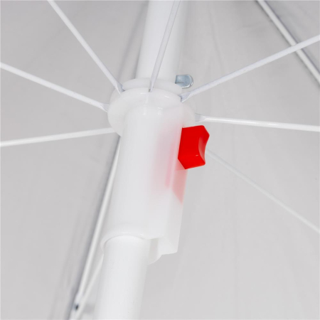 Umbrela de plaja pliabila cu inclinare reglabila, UPF 50+, cu husa transport, 160 cm, gri [12]