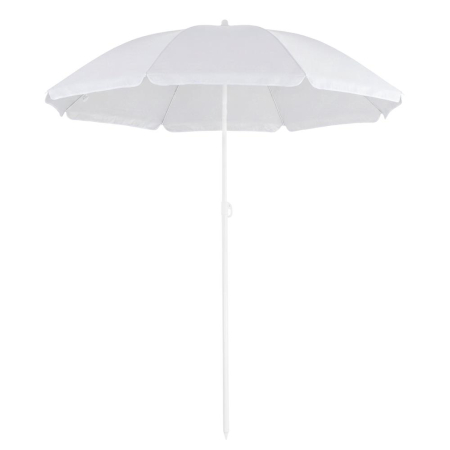 Gradina & balcon - Umbrela de plaja pliabila cu inclinare reglabila, UPF 50+, cu husa transport, 160 cm, gri