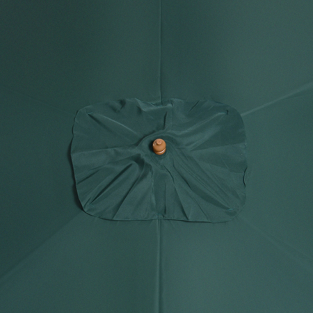  Umbrela din Lemn pentru Extern Gradina 2X3M Verde [7]