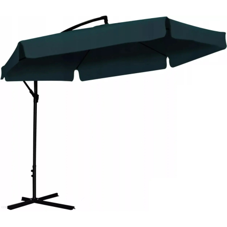 Gradina & balcon - Umbrela gradina tip banana cu mecanism inclinare, impermeabila, diametru 300 cm, husa inclusa, verde