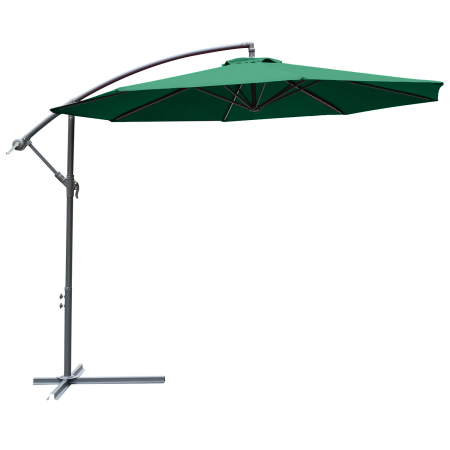  Umbrela laterala din metal, verde, 3m [0]