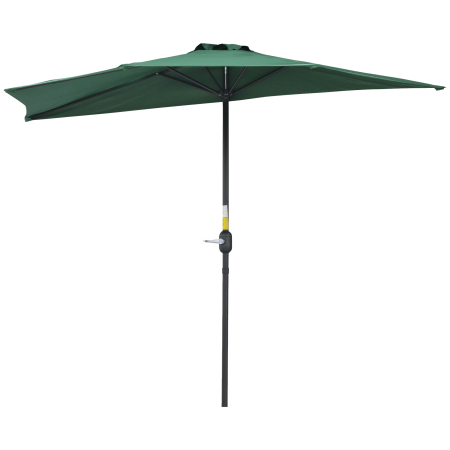 Prelate, pavilioane, umbrele terasa -  Umbrela Semicirculara Impermeabila Protectie UV Verde 269 x 138 x 236cm