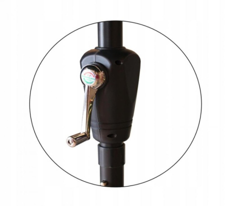 Umbrela terasa gradina, cu inclinare si husa, 300cm, Bej [2]